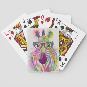 Baralho Splash de Zebra Rainbow