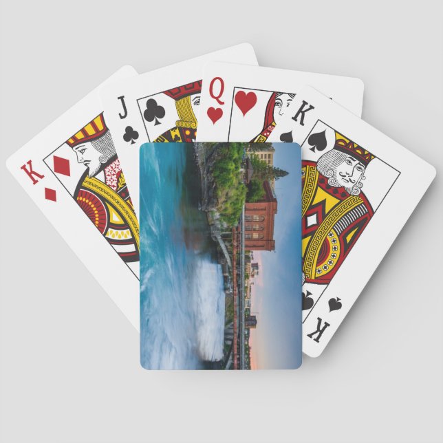 Baralho Spokane, Rio Washington-Spokane em Sunset (Verso)