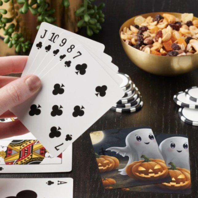 Baralho "Spooky Delight" (Poker cards easy to shuffle, smooth card stock. Dimensions: 2.5" x 3.5”. )