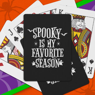Baralho Spooky Season Ghosts Bats Spiders Happy Halloween