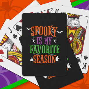 Baralho Spooky Season Ghosts Bats Spiders Happy Halloween