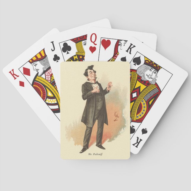 Baralho Sr. Pecksniff, por Kyd - Martin Chuzzlewit, da Dic (Verso)