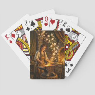 Baralho St Brigid Blacksmith Fairies Flowers Fantasy Art