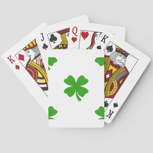 Baralho st patricks clover emoji (Verso)