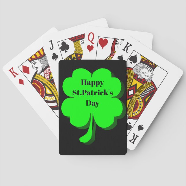 BARALHO ST. PATRICK'S DAY LUCKY CLOVER  (Verso)