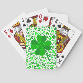 Baralho St Patrick's Day Lucky Shamrocks Confetti Pattern