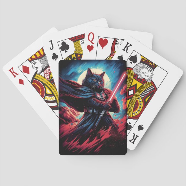Baralho Stardust Samurai | Guerreiro de Gato Cósmico (Verso)