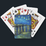 Baralho Starry Night Over the Rhone por Vincent Van Gogh<br><div class="desc">Starry Night Over the Rhone,  por Vincent Van Gogh. Esta é uma antiga obra-prima do pintor mestre holandês Vincent Van Gogh. Esta pintura fina tem uma cor bela,  vibrante e saturada. Vincent Van Gogh era um pintor impressionista holandês. Esta pintura foi pintada nas margens de Rhone,  na França.</div>