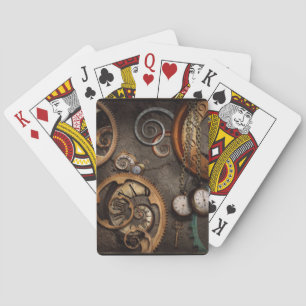 Baralho Steampunk - abstrato - tempo é complicado