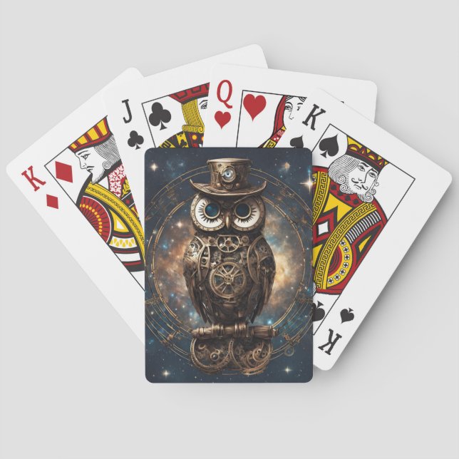 Baralho Steampunk Owl (Verso)