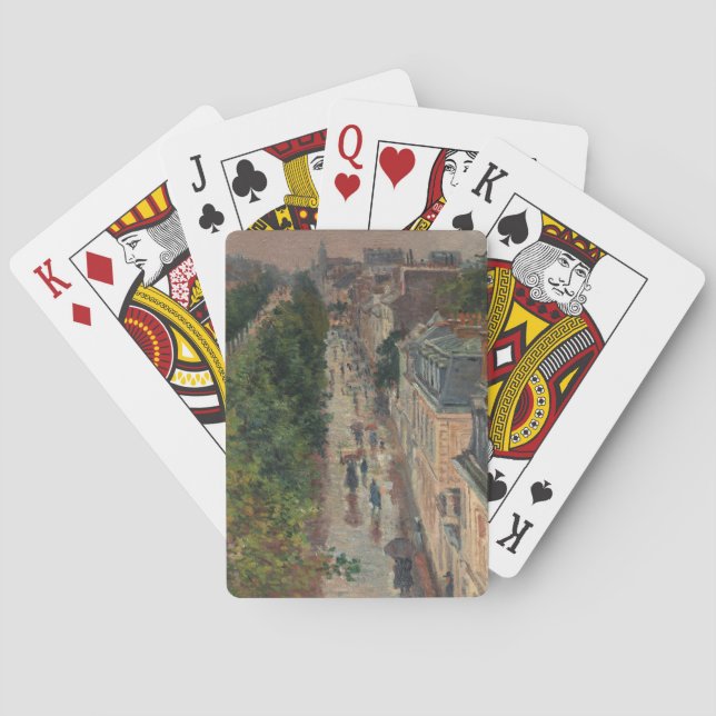 Baralho Street Scene em Paris, França (por Maximilien Luce (Verso)