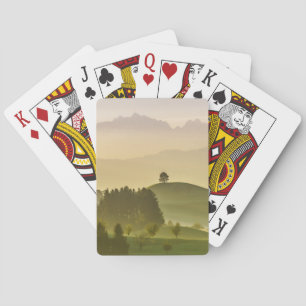 Baralho Suiça idílico da paisagem , Säntis