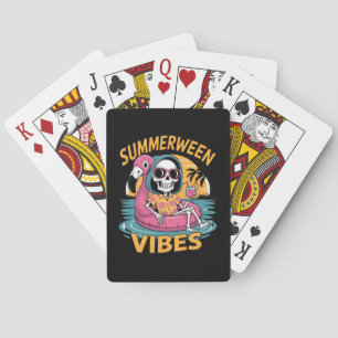 Baralho Summerween Vibes Skeleton Flamingo Float Summer Ha