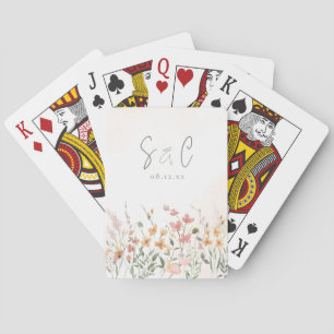 Baralho Sunny Wildflower Wedding Border ID1023