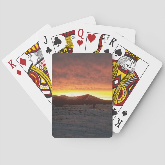 Baralho Sunset Snow Playing Cards (Verso)