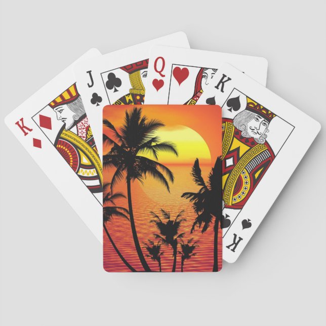 Baralho Sunset tropical (Verso)