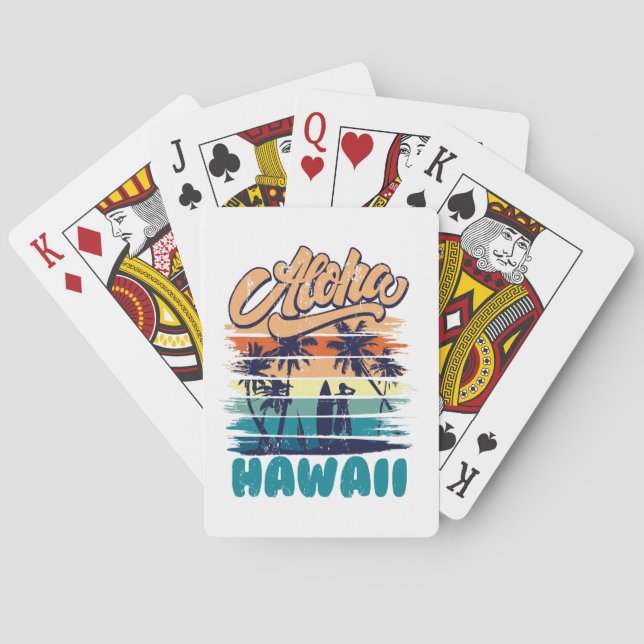 Baralho Surfe - Aloha Havaí (Verso)