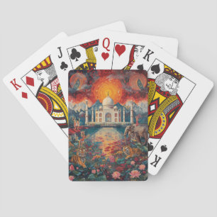 Baralho Surrealista Paisagem dos Sonhos Taj Mahal Índia Vi