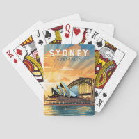 Sydney Austrália Viagem Art Vintage
