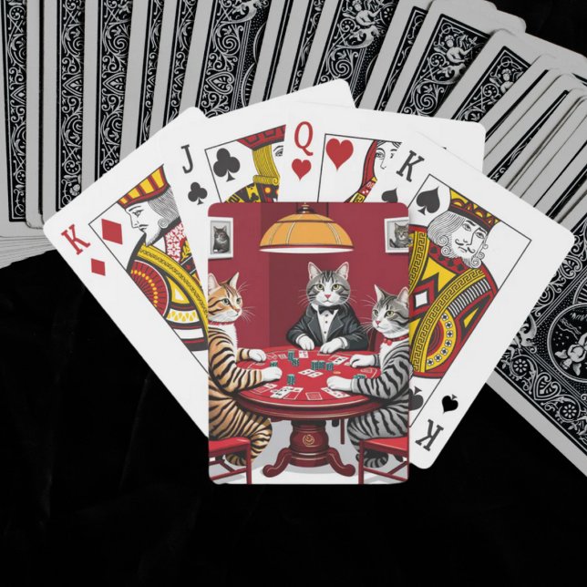 Baralho Tabby Cats Reproduzindo Poker (Criador carregado)