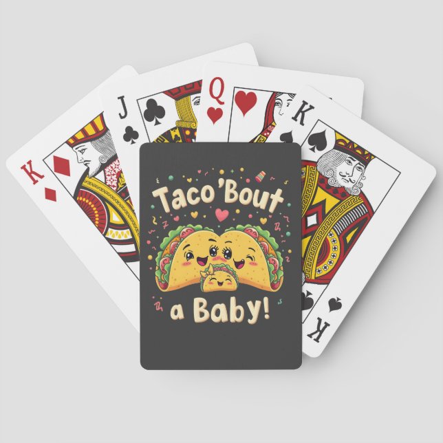 Baralho Taco 'Bout a Baby Pregnancy Tao Cinco de Mayo' (Verso)
