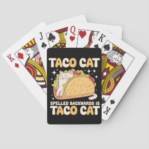 Baralho Tacocat Ortografado Para Trás Taco Cat Mexicano