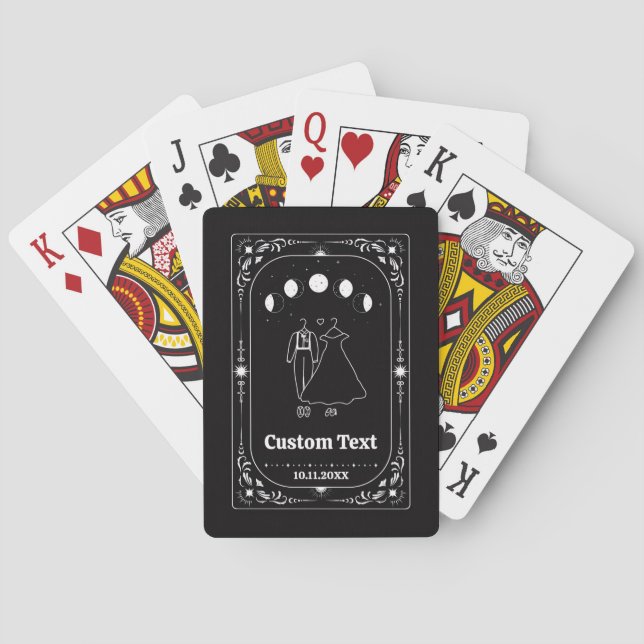 Baralho Tarot Hallowedding Astrologia Lua Celestial Zodíac (Verso)