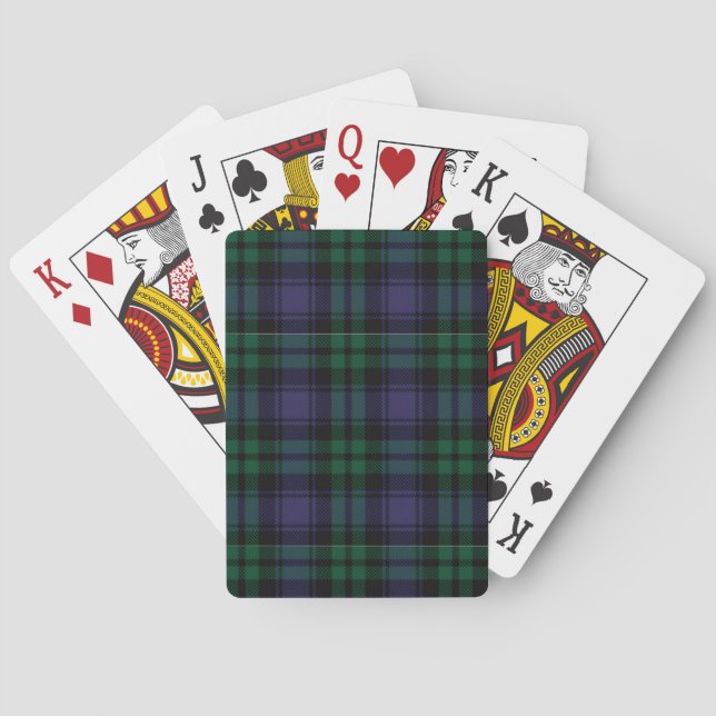 Baralho Tartan Black Watch, Xadrez (Verso)