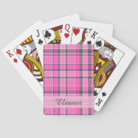 Tartan da Xadrez rosa-Cinza