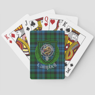 Baralho Tartan e Brasão do Clã Escocês Campbell