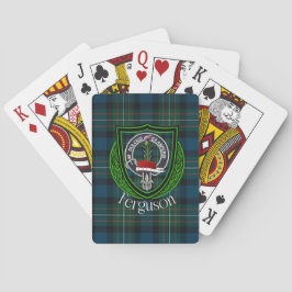 Baralho Tartan e Brasão do Clã Escocês Ferguson
