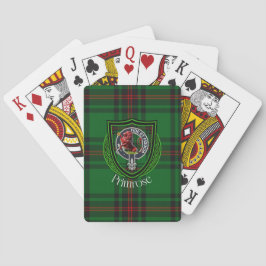 Baralho Tartan e Brasão do Clã Escocês Primrose