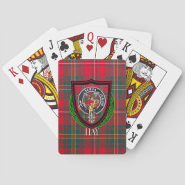 Baralho Tartan e Brasão do Clã Hay Escocês