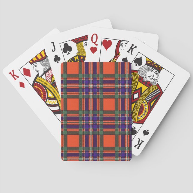 Baralho Tartan escocês real - Macfarlane (Verso)