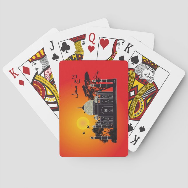 Baralho Tasch Mahal Índia cartas de jogar 1 (Verso)