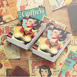 Baralho Tatuagem retrô Pin-up