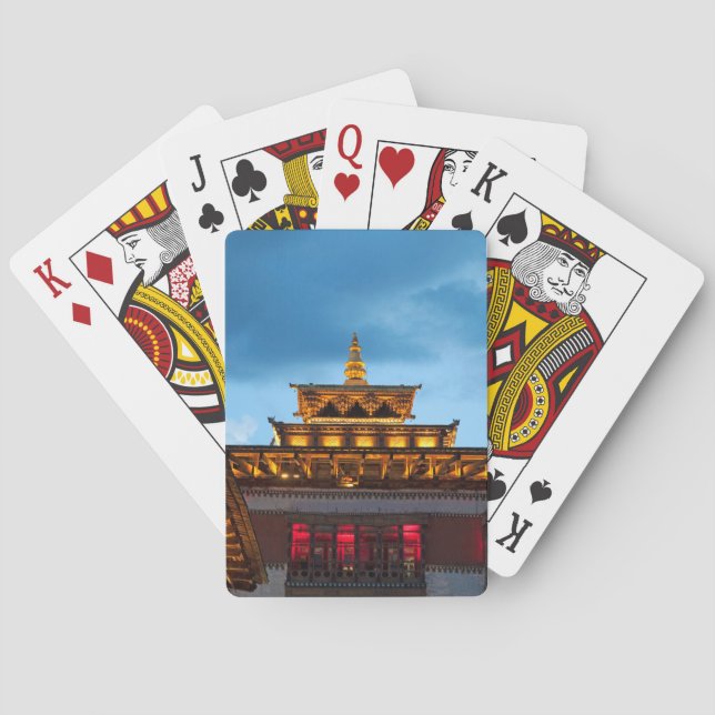 Baralho Telhado Dzong Budista (Verso)