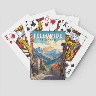 Baralho Telluride Colorado Viagem Art Vintage