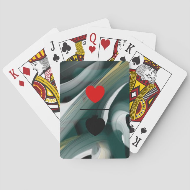 Baralho Tendência das placas de jogar clássicas Abstrato v (Verso)