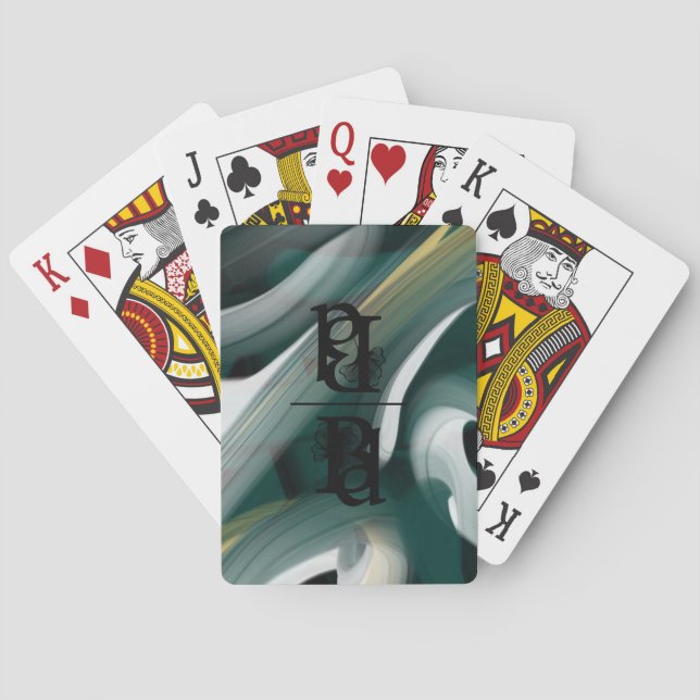 Baralho Tendência das placas de jogar clássicas Abstrato v (Verso)