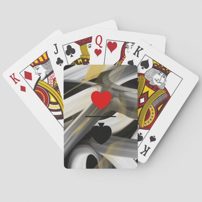 Baralho Tendência das placas de reprodução clássicas Abstr (Verso)