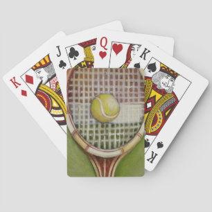 Baralho Tênis Racket com Ball Lay na Corte