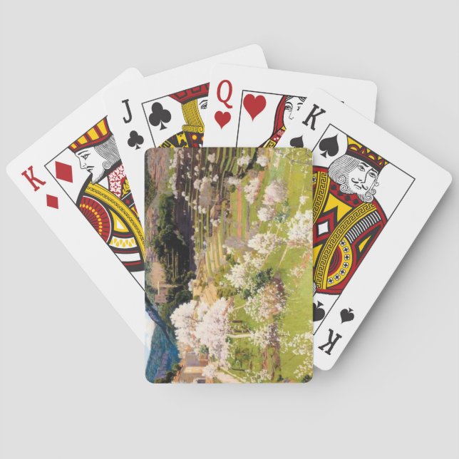 Baralho Terraced Garden em Maiorca (por Santiago Rusiñol) (Verso)