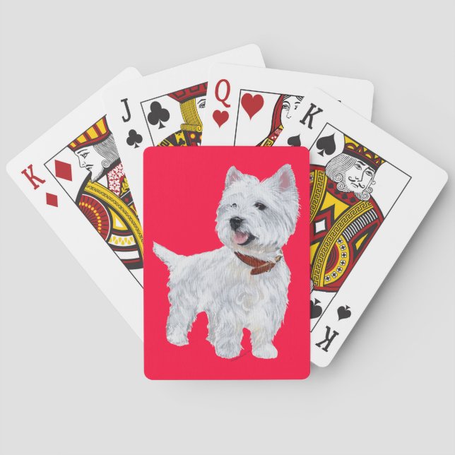 Baralho Terrier Branco do West Highland (Verso)