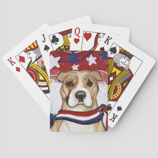 BARALHO TERRIER STAFFORDSHIRE AMERICANO      (Verso)
