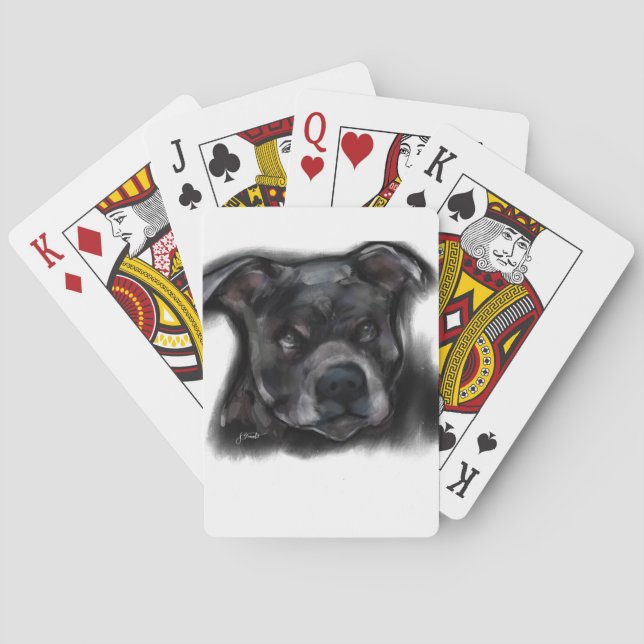 Baralho Terrier Staffordshire Americano (Verso)