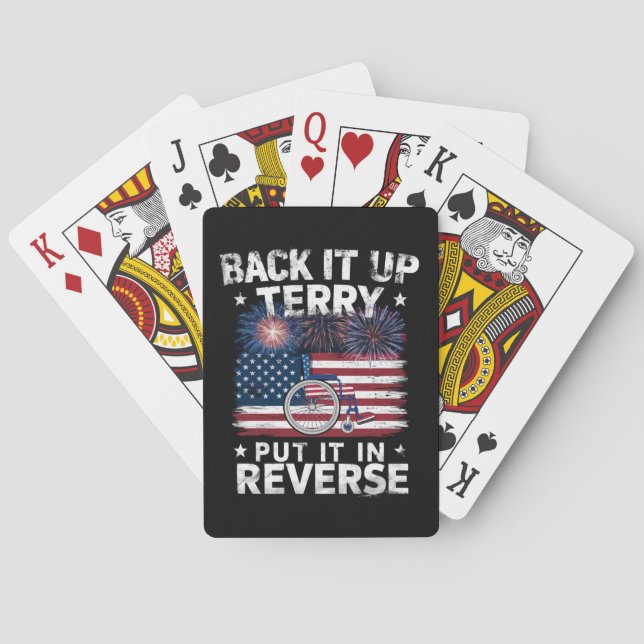 Baralho Terry, Dê Ré, Coloque Em Reversa Fogos de Artifíci (Verso)