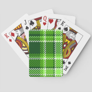 Baralho Teste padrão Checkered da cor verde