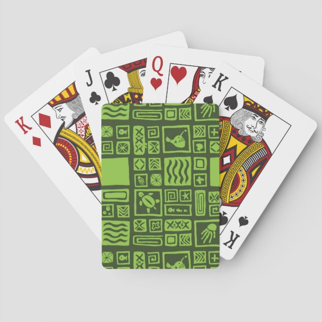 Baralho Teste padrão de Tiki (Verso)
