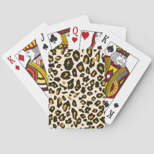 Baralho Teste padrão do impressão do leopardo